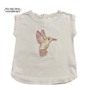 Maggie & Zoe 3T Pink Hummingbird Appliqué Shirt